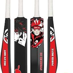 Bodyfit Heavy Duty Plastic Premium Cricket Bat for Men, Women & Children | Lightweight| Full Size| | Hard Plastic Bat Red | 1 Piece, 1 Tennis Ball.-image-32
