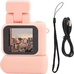 GOWENIC 1.44 Inch Small Video Camera, 1080P HD Color Screen Thumb Camcorder with Auto Flashlight, Loop Recording, DVR Camera for Sharing (Pink)-10