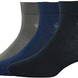 Men's Cotton Quarter Crew length Socks (Pack Of 3)-image-20