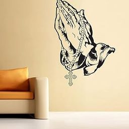 Wallzone Jesus Black Medium Wallsticker for Home Decorations (40 cm x 50 cm)-image-55