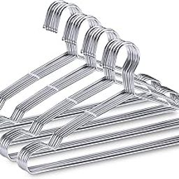 FSUTEG Coat Hangers, 40 Pack Wire Hangers Stainless Steel Metal Hangers Heavy Duty Hangers, Ultra Thin Clothes Hangers 16.5in-image-68