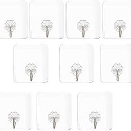 shubhagman Self Adhesive Heavy Duty Wall Hooks for Hanging Wall Decor Items, Wall Clock, Photo Frame Without Drilling Hook Key Holder Set of 4 Hooks-image-32