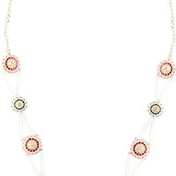 Multicolor Meenakari Flowers Austrian Diamonds & Beads Embellished Kamarbandh For Women-ZPFK16129-image-38