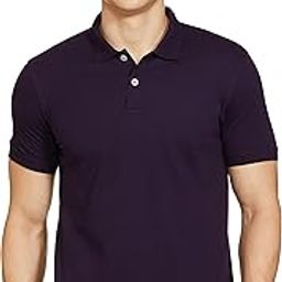 Men's Half Sleeves Relaxed Fit Polo Neck T-Shirt-image-73