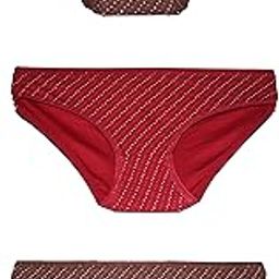 Women's Cotton Panty Set, Maroon and Red, Low Rise Bikini Panty with-Maroon, Brown, Maroon Color-picture-14