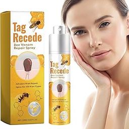 Skin Tag Removal, Tag Recede Bee Venom Treatment Spray, Bee Venom Wart and Tags Removal Treatment Spray,Lymphatic Drainage each 20ml each (pack)-16