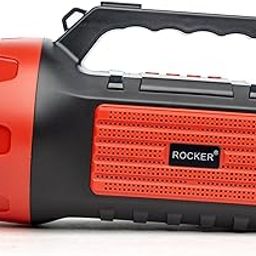 Aj Corp Solar Wireless Bluetooth Speaker with Torch | 5W HD Sound | USB & TF Card Support | 3-4H Playtime | Emergency Light for Outdoor | Built-in Radio - Eco-Friendly (Red)-10