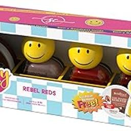 Shryoan Smil-y Glossy Nail Enamel With Enhanced Colors | Long Lasting Nail Polish | With Nail Polish Remover | Shade- Rebel Reds | Set of 3 | 11ml Each-21