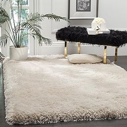 Carpet collection Shaggy Modern Rug Soft Handwoven Plain California Premium Shag Collection With 3X5 Feet (90X150 Cm) Plain Color 5 Cm Pile Height For Living Room|Home And Bedroom, Rectangular, Ivory-image-41