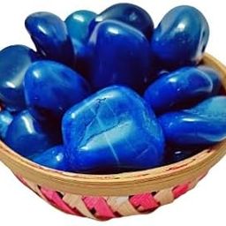 Tumble/Pebbles Stone. for Reiki, Crystal, Vastu, Fang Shui Aura, Home Decor, Office Decor, Gifting, Good Luck, showpiece etc(400 gm) (Blue A+, 400)-image-88
