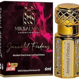 MIKSALMINA Jannatul Firdaus Attar for Men & Women Non Alcoholic Roll On Ideal Gift for Him & Her | 6ML-53