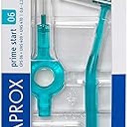Curaprox interdental Brush Set CPS 06 Prime Start, Starter Set with 5 Brushes, 2 Different Holders, 2.2 mm Effectiveness, Turquoise-11