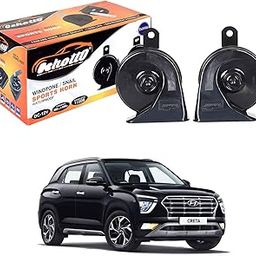 Oshotto 12V Car Horn- Trumpet Sound 2Pc Set(Low + High) Compatible with Hyundai Creta 2020-2025-18