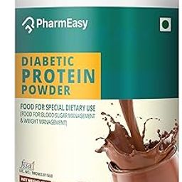PharmEasy Diabetic Protein Powder - 2X Calcium, Magnesium and Zinc | Ensure Protein Intake Twice Daily for Supporting Sugar Levels & Weight Balance | No Added Sugar | Dutch Chocolate Flavor - 400g-image-8