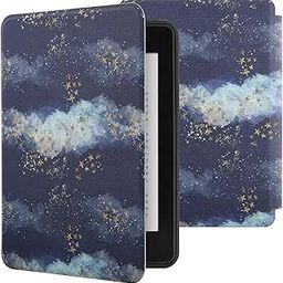 SwooK Classic Printed Magnetic Flip Cover Case for 6.8" Kindle Paperwhite 11 11th Generation 2021 / Kindle Paperwhite Signature Edition Soft Back Flip Cover Case (Dark-Aesthetic)-image-78