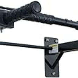 IBS Wall Mounting Pull up Bar with Solid Fitness Heavy Duty for Home Gym (Black)-image-43