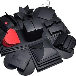 Xtore Photo Album Surprise Gift Box | Birthday Gift Box (Pack of 10, Black Colour)-image-33