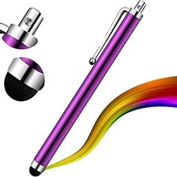 iAccessories Universal Capacitive Stylus Pen Compatible with All Touch Screens Devices Mobile Phones Android Tablet iOS Windows Smartphones - Purple-10