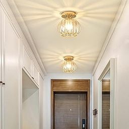 CLUB BOLLYWOOD® Modern Crystal Ceiling Light Flush Mount for Hallway Entryway Aisle Style D|Home & Garden | Lamps, Lighting & Ceiling Fans | Chandeliers & Ceiling Fixtures|1 Piece Ceiling Light-image-19
