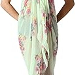 Faux Georgette Floral Printed Summer Beachwear Coverup Wrap Sarongs for Women-picture-49