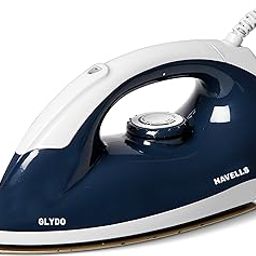 Havells Glydo 1000 watts Dry Iron With American Heritage Plastic Non Stick Sole Plate, Aerodynamic Design, Easy Grip Temperature Knob & 2 years Manufacturer Warranty. (Charcoal Blue)-image-94