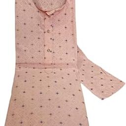 Mens' Khadi Cotton Printed Full Sleeves Ethnic Kurta-image-40