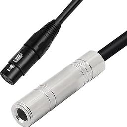fdealz® [ 1 Piece ] 6.35MM Stereo Female to XLR Female Cable (0.5 Meter), 6.35 mm 1/4" Female to XLR Female Adapter Cable, 1/4 inch TS TRS to XLR 3 Pin Female Interconnect Cable-image-17
