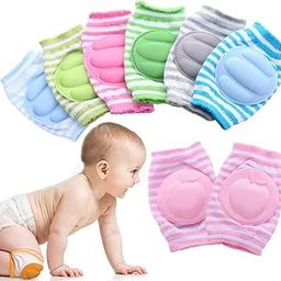 MOM CARE Baby Knee & Elbow Guard/pad for Crawling, Toddlers, Infant, Girl, Boys, Safety Protector Comfortable Cap for Leg and Hand Ideal for 6-12 Months Babies.(Set of 2 Pair) Multi color-38