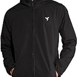Men's Slim Fit Solid Hooded Wrinkle Free Raincoat-30