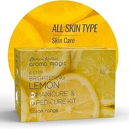 Aroma Magic 6 step Brightening Lemon Manicure & Pedicure Kit | Calms & relaxes muscles, de-tans & brightens skin, & keeps hands nourished & soft | Pack of 1-47