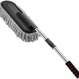 Winberg ® Car Duster Multipurpose Microfiber Wash Brush Vehicle Interior and Exterior Cleaning Kit with Extendable Handle for Car, Bike, RV, Boats or Home - Grey-image-10