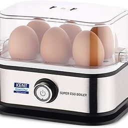 KENT Super Egg Boiler | 3 Boiling Modes | Stainless Steel Body and Heating Plate | 6 Eggs at a Time | Automatic Turn-Off | Silver-10