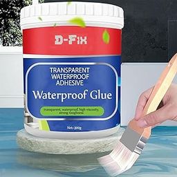 D-fix® Crack Seal Glue 300gm without Brush Transparent Waterproof Glue for Roof Leakage Crack Seal Agent Roof Water Leakage Solution Water Proof Glue Transparent Glue Waterproofing for Pipe Wall Tiles-21