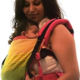 A Anmol Baby Ergonomic Adjustable Baby Carrier Flexy - Premium 100% Handwoven Cotton Newborn to Toddler - 1 Day to 4 Years, 4 Ways to Carry, ASTM Tested, 3-20kg(Antara Pink)-image-18