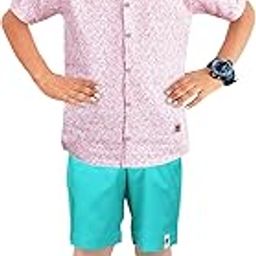 100% Cotton Printed Shirt And Solid Shorts)13-image-30