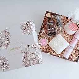 Nebesa Organics Skincare Purple Rain Bath Salt | Almond Milk Soap | Strawerry Lip Balm | Rose Face Mist | Bath Bomb, Healthy & Glowing Skin Gift Hampers-image-26