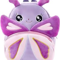 Cute Small Toddler Kids Preschool Backpack Butterfly Design Nursery Preschool Playschool School Picnic Travelling Bag For Baby Boy Girl Age 2-5 Years, multicolor-53