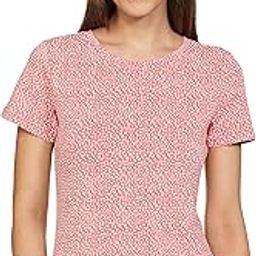 Women's Solid Cotton Stretch Half Sleeve Round Neck Regular Fit T-Shirt-18