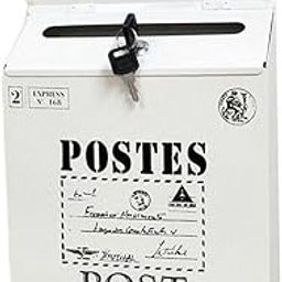 LOSA Creative Iron Mail/Letter/Post/Newspaper Holder Box Off-White_Big Letters-image-59