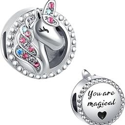Magical Unicorn Charm for Women Faith Jewelry Gifts Compatible with Pandora Charms Bracelets-image-6