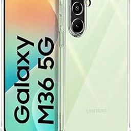 WOW IMAGINE Clear Back Cover Case for Samsung Galaxy M36 5G | Samsung Galaxy F36 5G Shockproof Soft TPU Case | Cushioned Edges for Ultimate Protection Back Cover Case - Transparent-image-96
