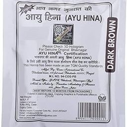 Ayu Hina Henna, 25g - Dark Brown (Pack of 8)-image-78