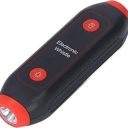 Electronic Whistle, Battery Operated 3 3 Volume Level Blow Free Whistle with LED Light Lanyard High Volume Emergency Whistle for Coaches Referees Soccer Sports Whistle Gift (Red)-image-7