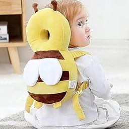 MUREN® Head Protector for Kids, Baby Safety Soft Cushion Helmet for Kids, Anti-Fall Pillow with Adjustable Shoulder Strap Suitable for Toddlers-Yellow-image-33