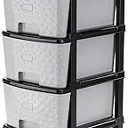 ENTRICK ENTERPRISE 5-Drawer Multipurpose Drawer Plastic Modular Chest of Drawers Storage Organizer | for Home, Office, Parlour, School, Doctors - Stone Grey-27