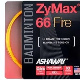 ASHAWAY ZyMax 66 Fire Badminton String Set-Fire Orange-image-60