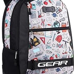 Invent 19"/34L Large Water Resistant School Bag/Casual 4 Compartment Backpack/Daypack/Travel Backpack/Kids Bag for Boys/Girls - Black-15