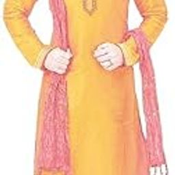 Pink Color Crush Silk Stole for kurta sherwani for Men with Golden Stripes, 250 x 20 cm-picture-12