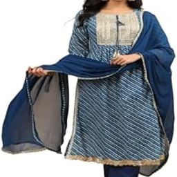 Women's Traditional Malmal Kurta and Cotton Pant Set with Chiffon Dupatta | Elegant Ethnic Wear for Festive, Wedding and Casual Wear-image-5