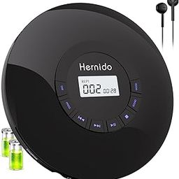 Portable CD Player with Headphone, Hernido Rechargeable CD Player for car, Compact CD Walkman with 5 EQ Sounds, AUX Output, Anti-Skip, CD Player for Home & Travel Discman Kpop Player-19